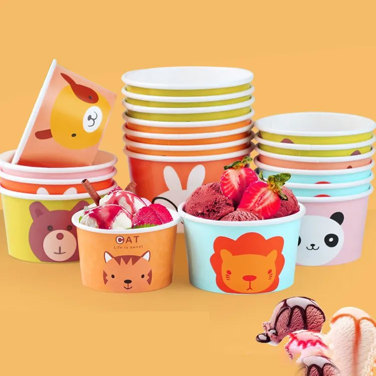 Thickened Yogurt Cup Ice Cream Paper Bowl Packaged Bowl