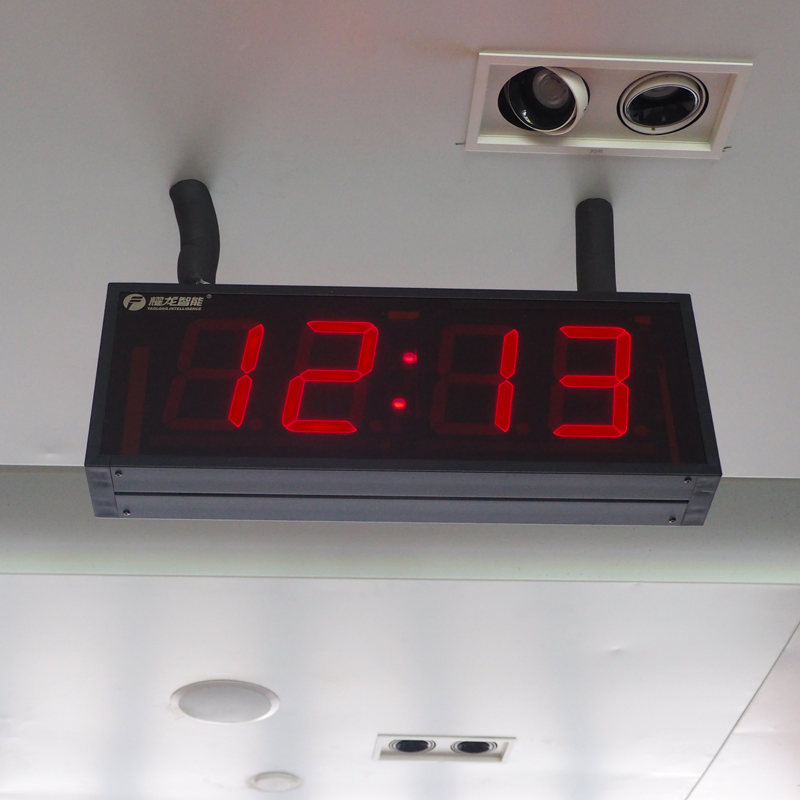 Red LED Digital Wall Clock Electric Time Synchronization System for School