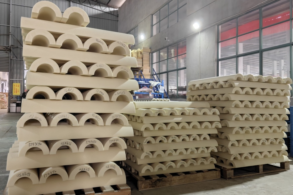 Pipe Rock Wool Insulation Compact Model One-Touch Operation Polyurethane