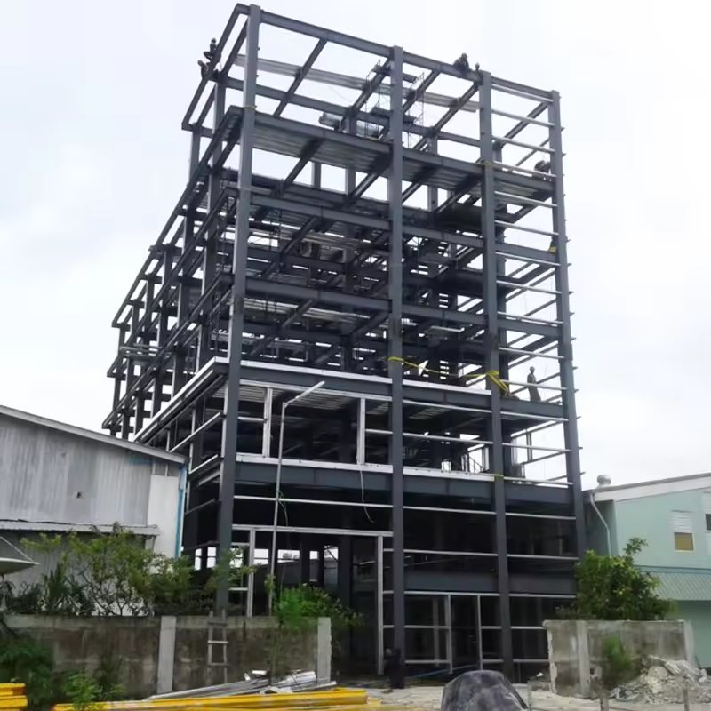 Prefabricated/Preba Industrial Light Q355 Hot Rolled H Section Galvanized/Painted Matel Building Warehouse/Workshop Steel Structure for Camp/Hangar/Garage