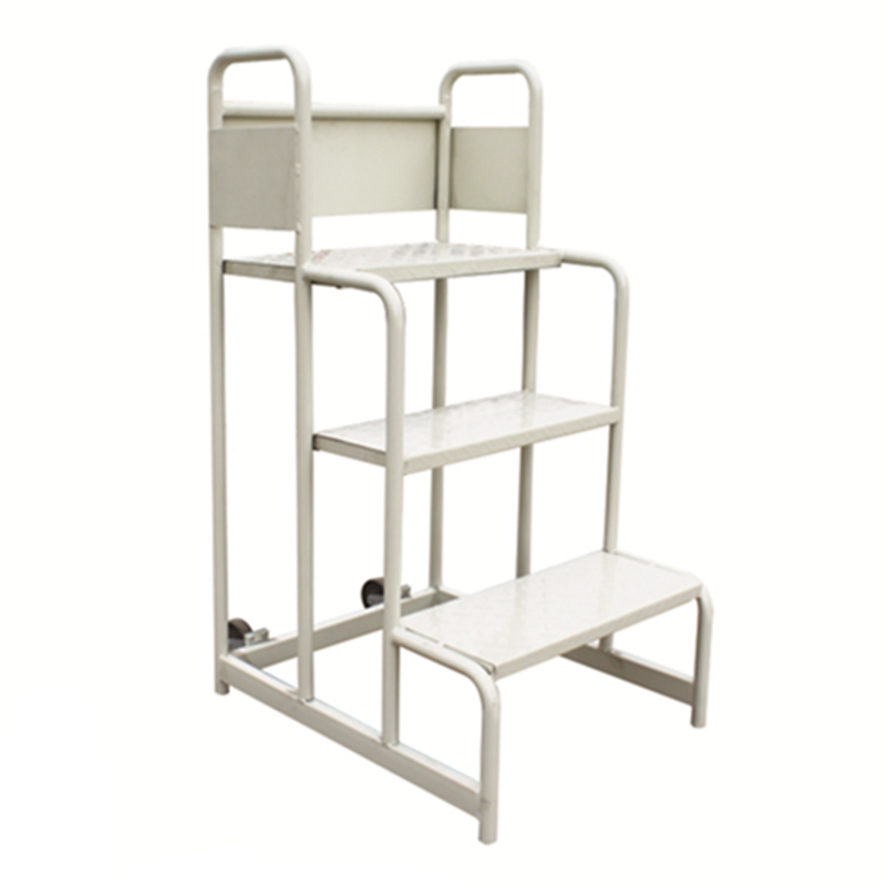 Best Selling Warehouse Stainless Steel Rolling Mobile Platform Ladder Truck