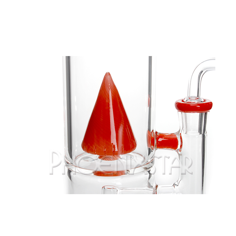 Phoenixstar High Quality 11.5 Inches Borosilicate Glass Hookah Bubbler American Color Glass Smoking Water Pipe with 14mm Quartz Banger