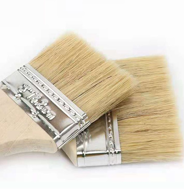 Flat Painting Wall Brushes with Wooden Handle for Decorative