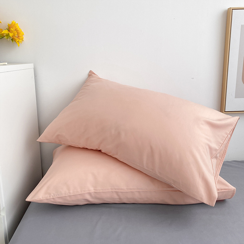 ODM Linen Solid Color Simple Modern Dormitory Cotton Pillow Case