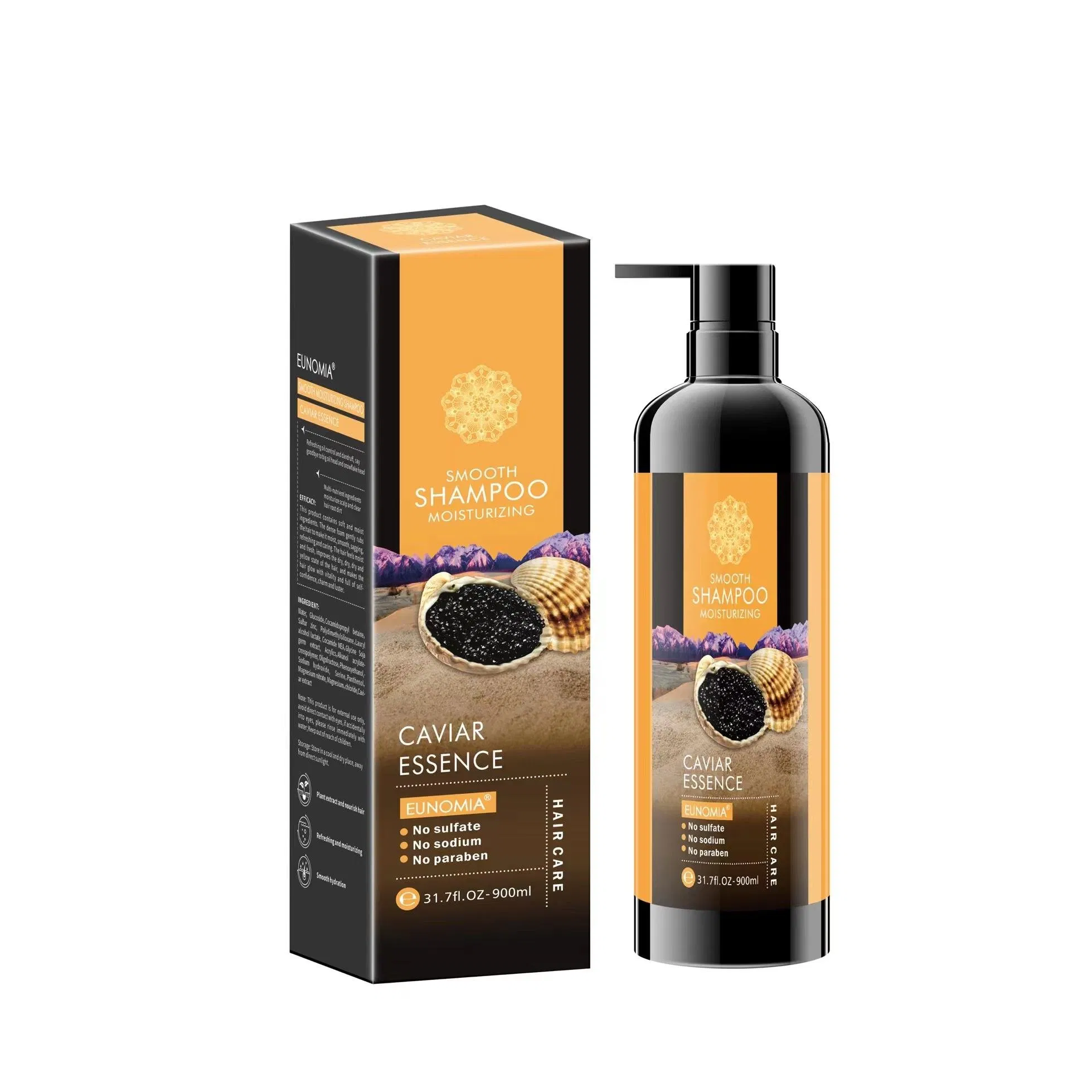 Caviar and Keratin Essence for 900ml Hair Shampoo and Conditioner Salon Level Professional for Hair Care Treatment