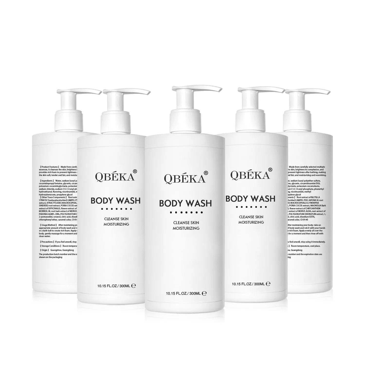 Qbeka Body Wash Herbal Cleansing Nourish Body Skin Smoothing Botanical Nourishment