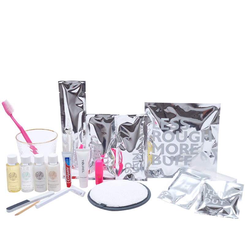 OEM Logo Wholesale Cheap 5 Star Disposable Hotel Bathroom Guest Room Toiletries Amenities Set