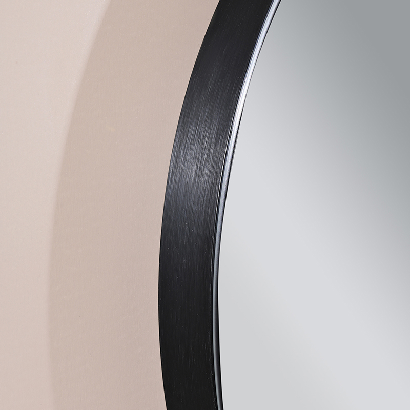 Black Framed Round Decorative Smart Mirror Make up LED Bathroom Mirror