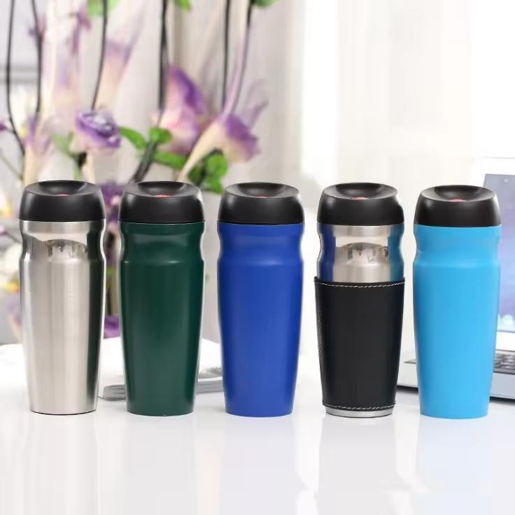 Colorful Double Wall Stainless Steel Vacuum Travel Mug for Coffee