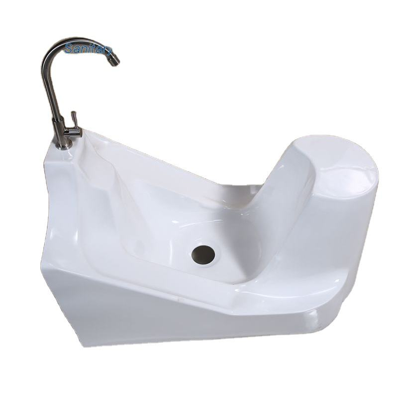 UK Market Hot Sale Muslim Product Ceramic Wudu Wash Basin Wudu Foot Basin