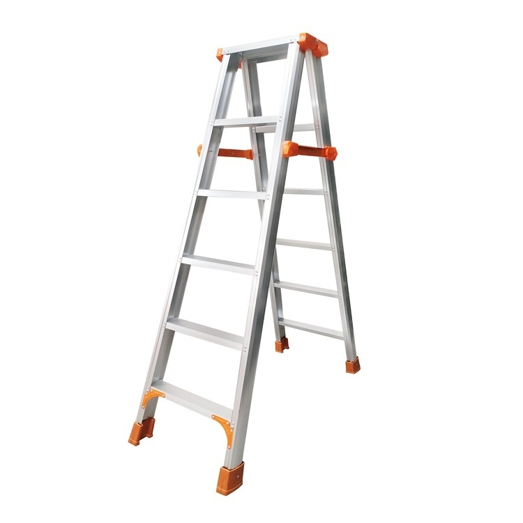 Wholesale Custom Aluminum Folding Household Ladder with 5 Steps