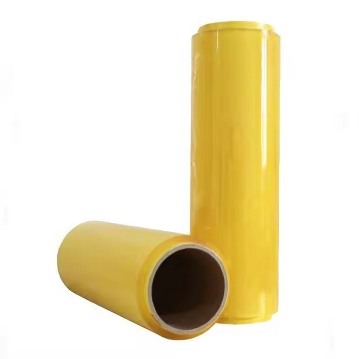 PVC Food Cling Wrap Transparent Clear Stretch Jumbo Roll Film for Packaging
