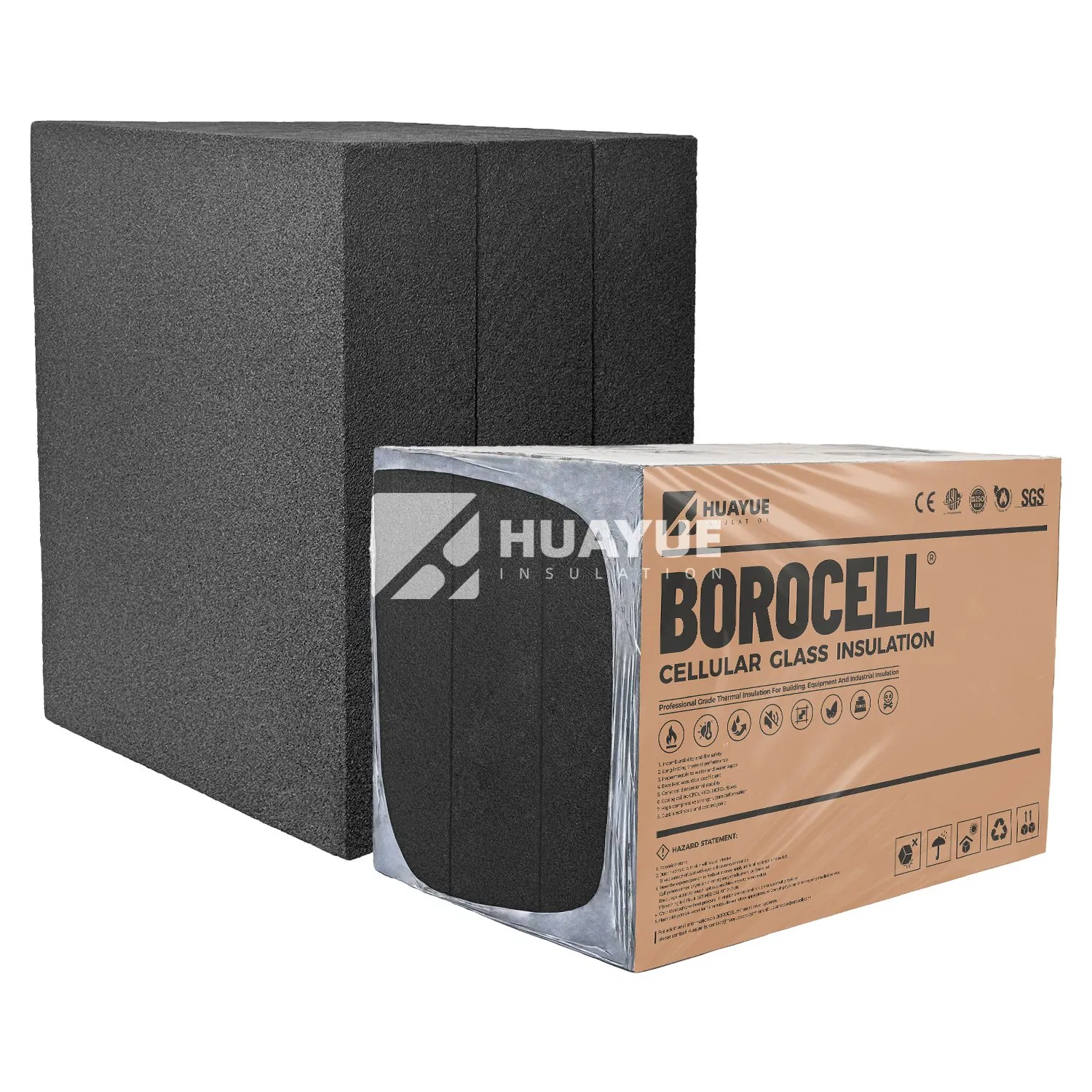 High Performance Cellular Glass Panels for Commercial Industrial Waterproof Insulation