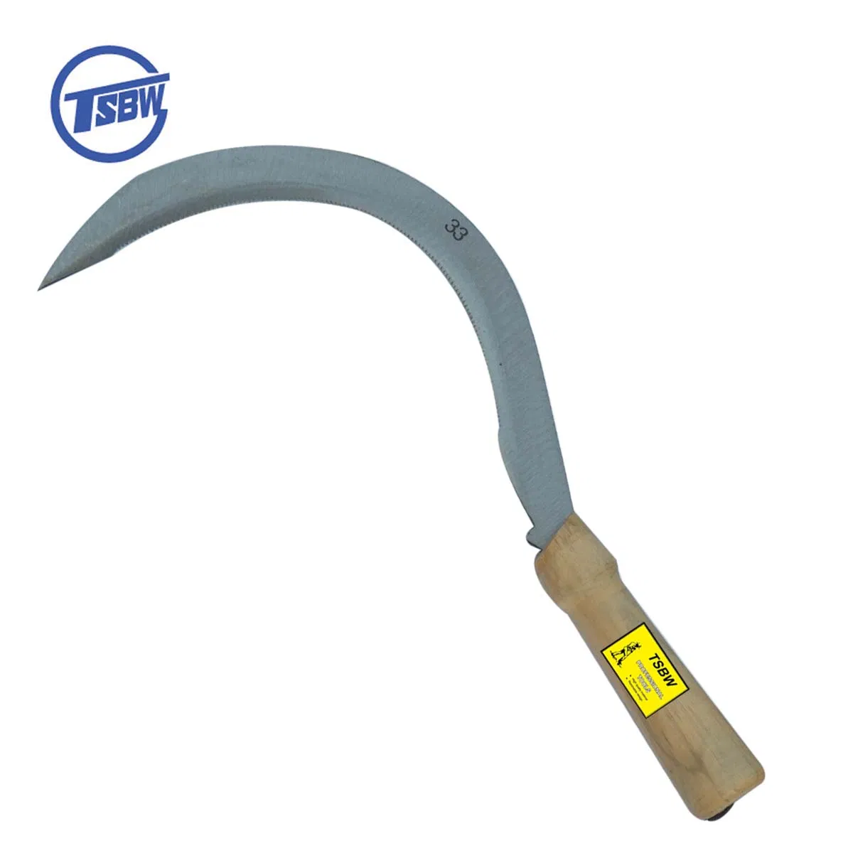 Wooden Handle African Type Garden Farming Steel Metal Sharpen Sickle