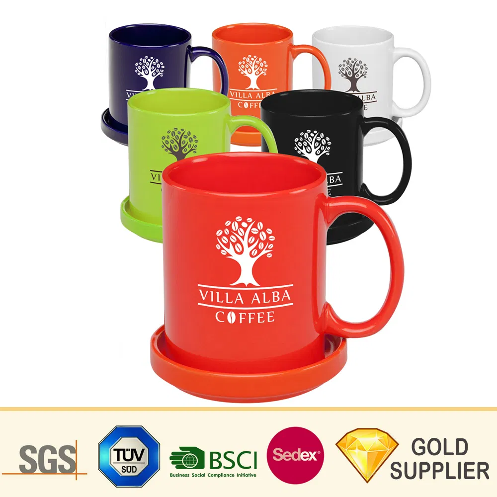 Кружка фарфоровая с сублимационной печатью, белая, 10-20 унций