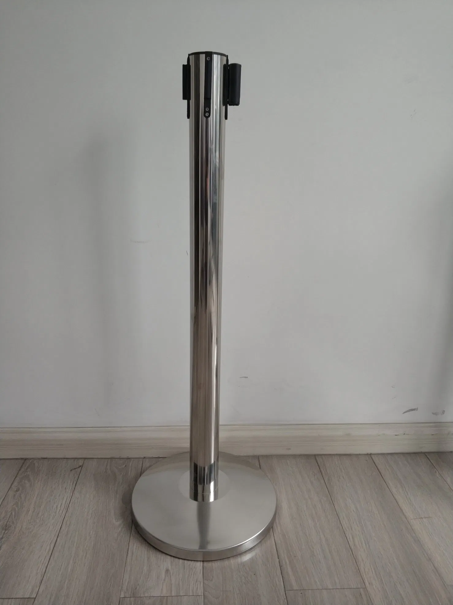 Stainless Post Queue Pole Retractable Belt Barrier Crowd Control