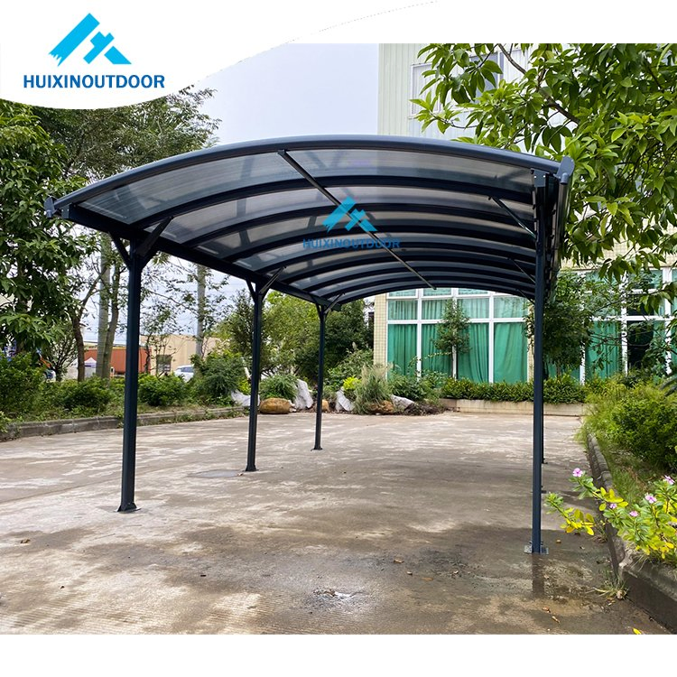 Sunshade Aluminum Carport Polycarbonate Car Port Parking Roof Canopy Arched Roof