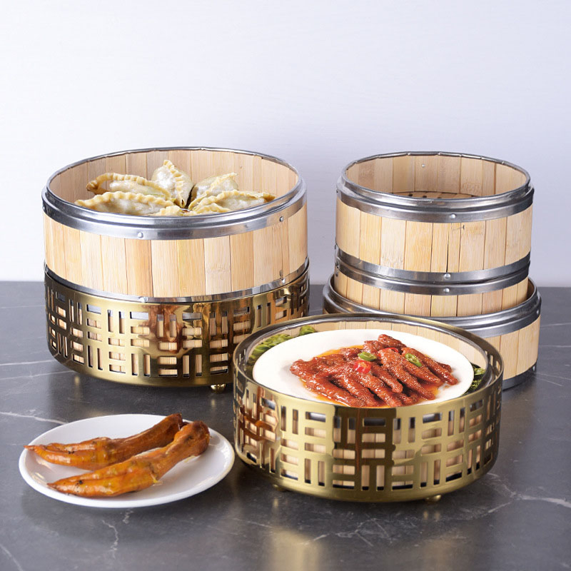 Small Wood Dim Sum Dumpling Steamer for Bamboo Food Steamer