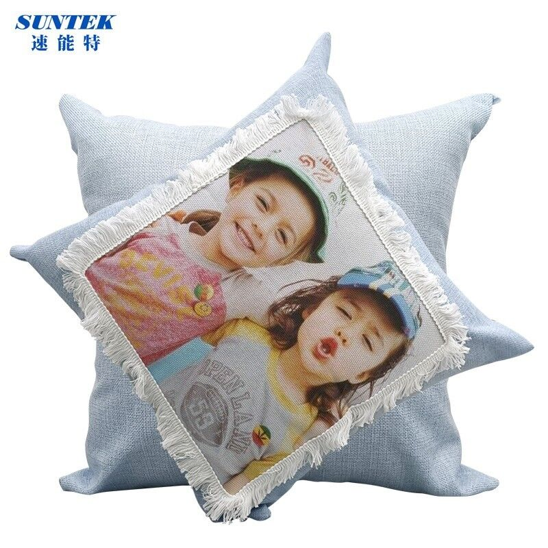 Custom Nordic 41cm Square Cotton and Linen Colorful Back Cushion Sofa Pillow Cover Pillowcase for Home Living Room Decorative