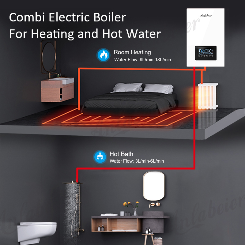 7 Kw Electric Combi Fast Heating Speed Is Fast Fireplaces Stoves Underfloor Heating Combi Boiler