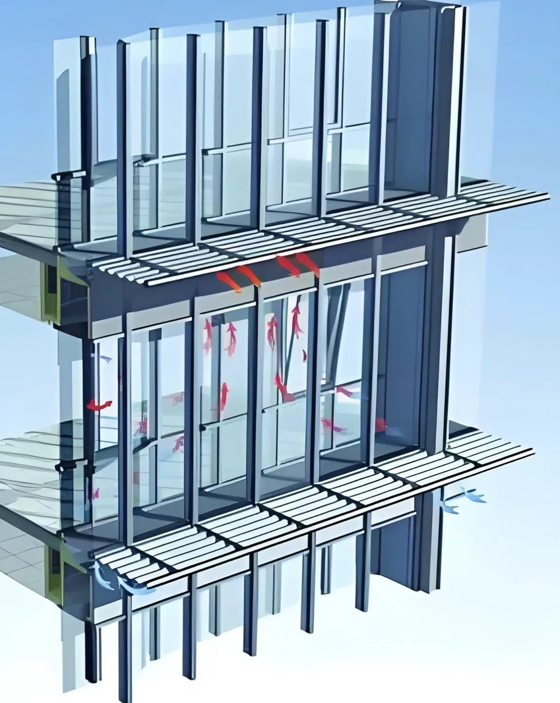 Premium Curtain Wall Project with Insulating Glass for Sustainable Buildings