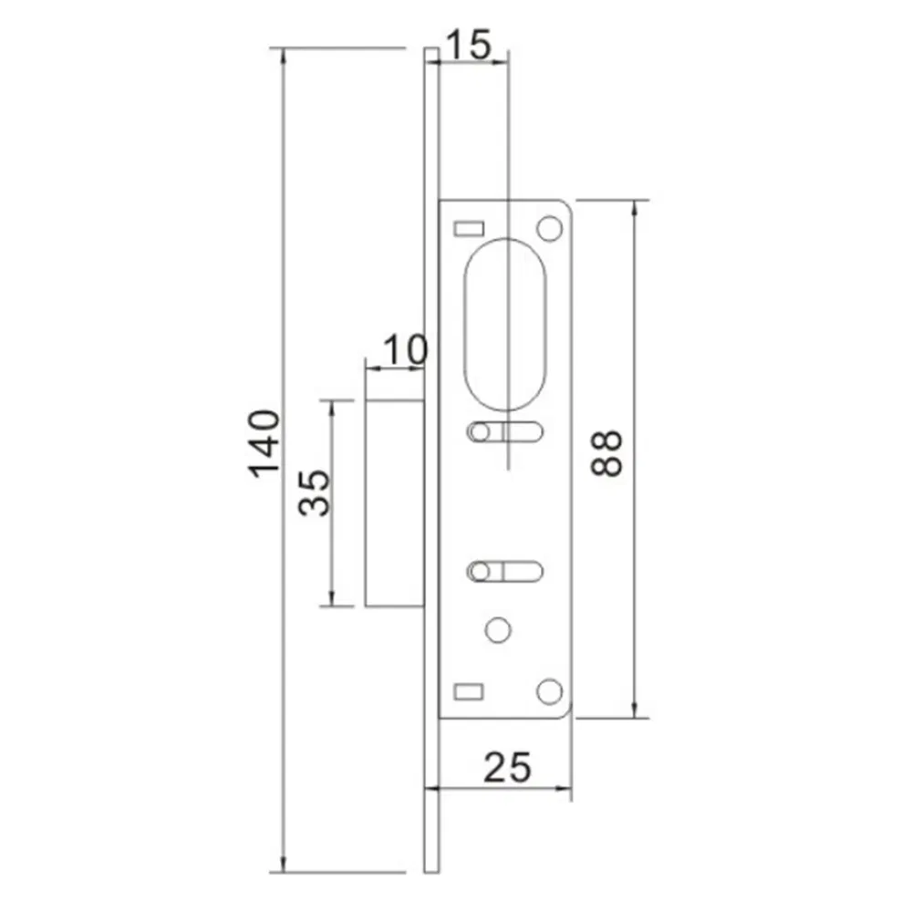 Good Quality Hot Sale Morden Style Stainless Steel Cylinder Cover Lock Body