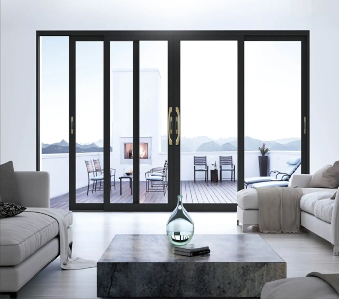 Double Glazing Low-E Glass Smart Glass Film Balcony Courtyard Aluminum Sliding Door