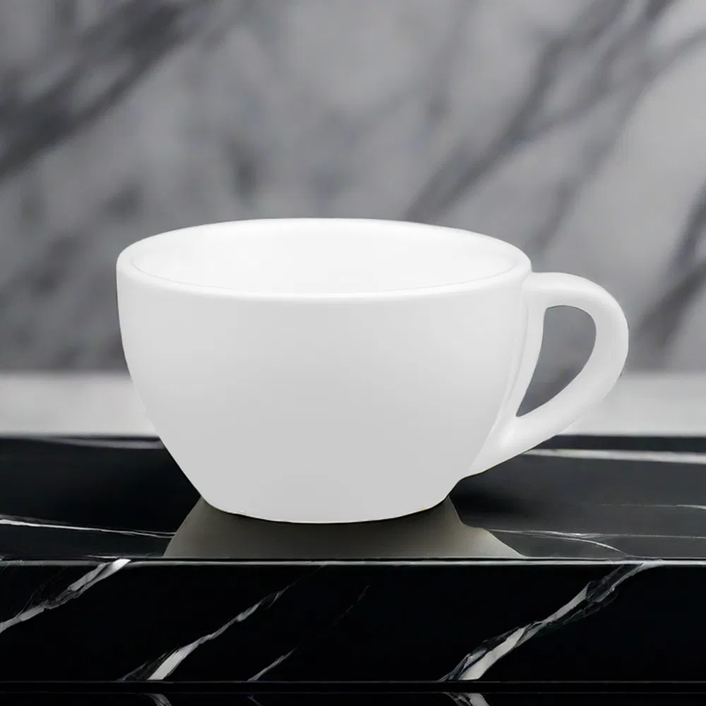 Ceramic Coffee Cups, Ceramic Cup Sets, Mugs, Tableware, for Hotel, Office, Home Use, Pure White, Wholesale