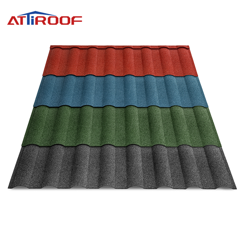 Wholesale Factory Direct Construction Material Milano Stone-Coated Metal Roof Tile