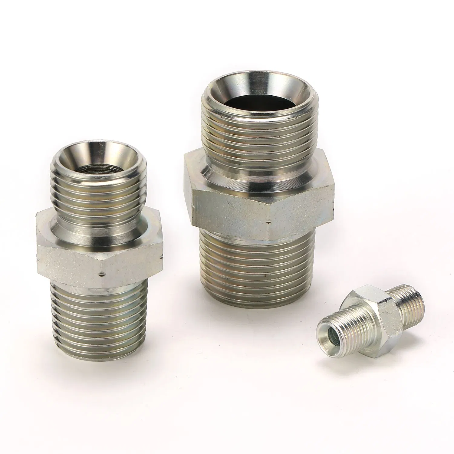 Male BSPP/Male BSPT Straight Hydraulic Adapter