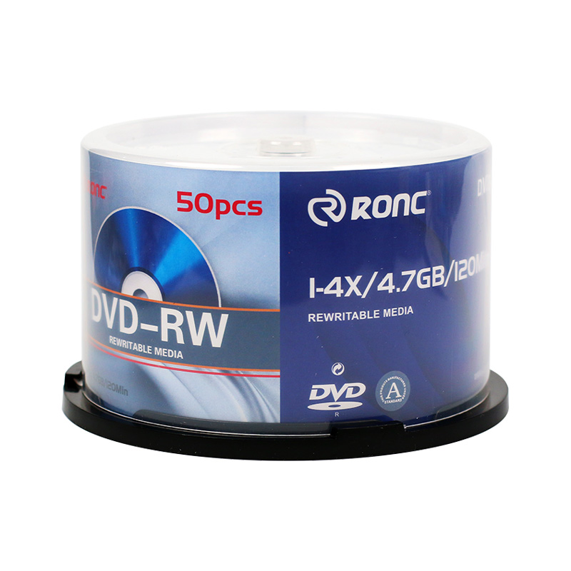 DVD-RW диски 4.7ГБ 4X для записи, 50 шт.