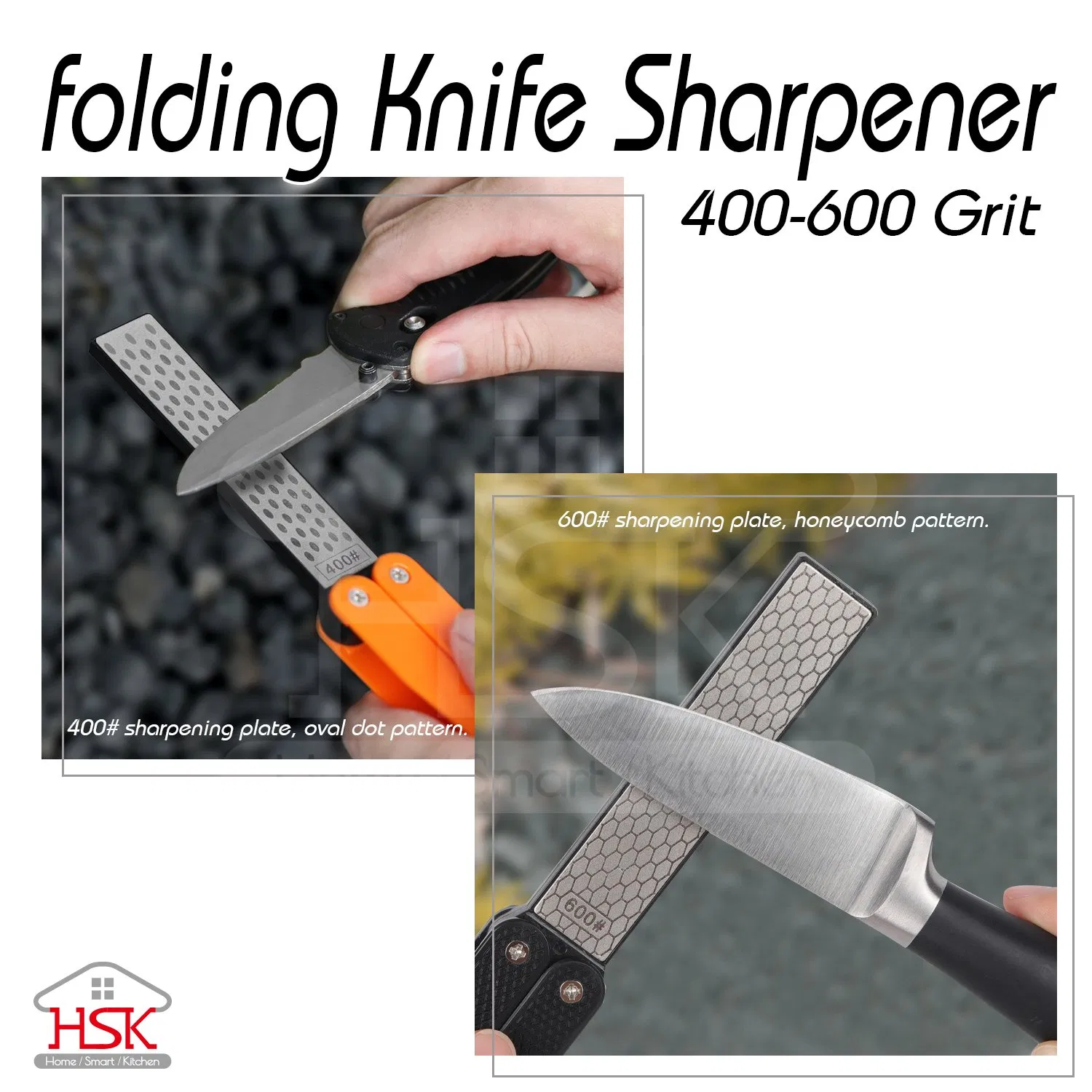 Diamond Stone Sharpener Fan-Shaped Knife Sharpener