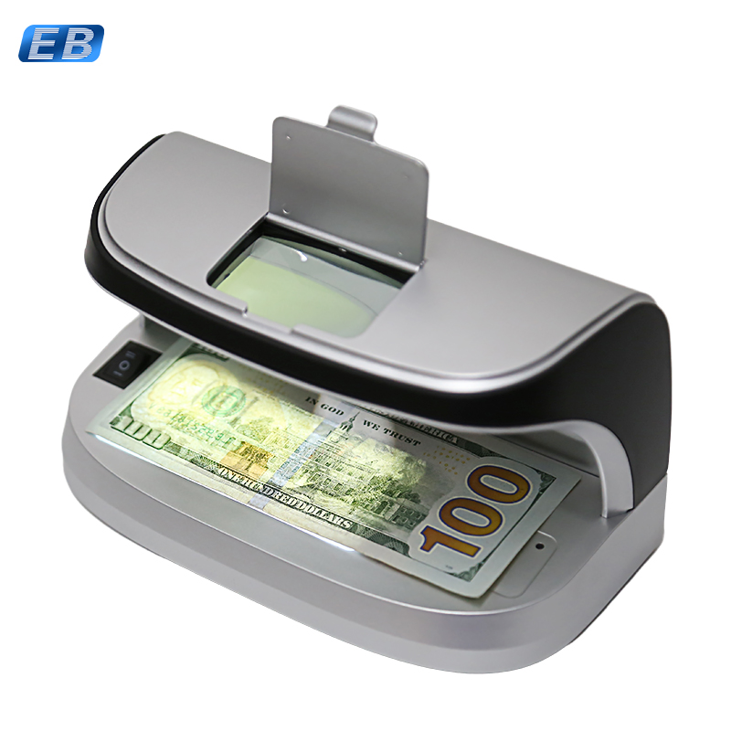 DC-11 Portable UV LED Money Detector with Magnetic Sensor for Bills Passports Credit Cards Rechargeable Battery Watermark Verification