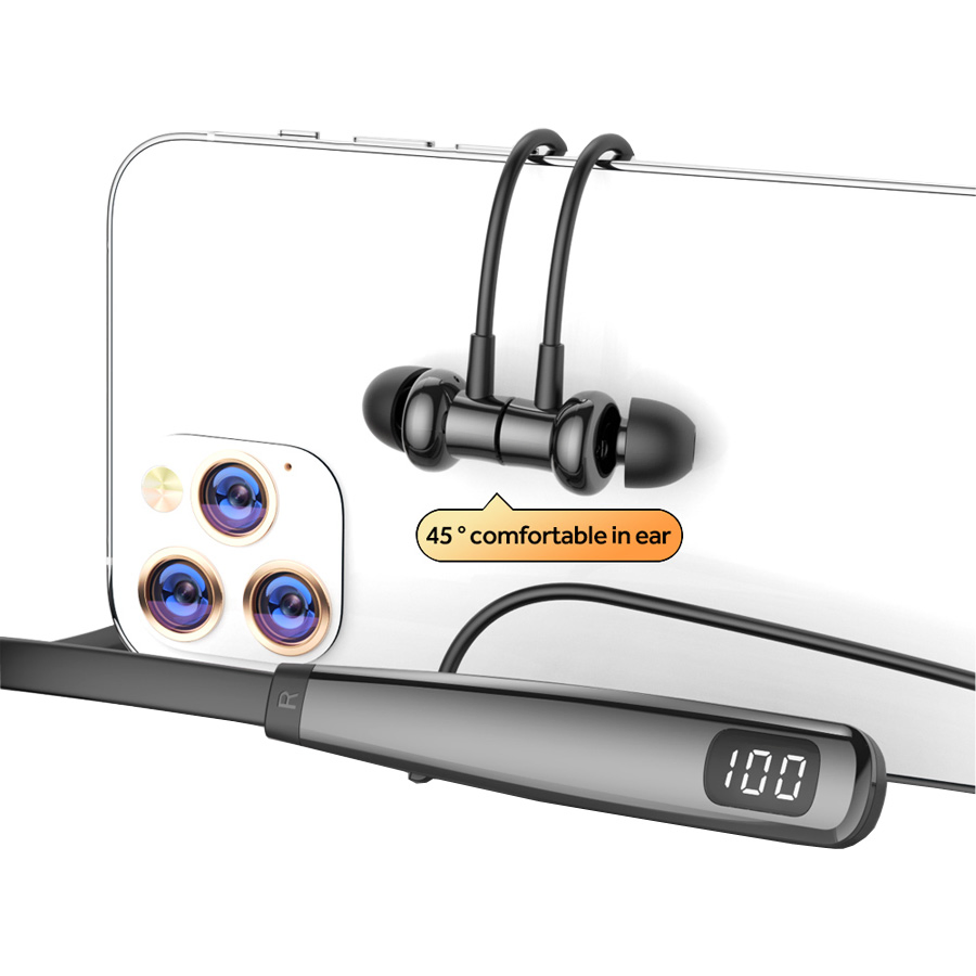 Наушники Y10 с шейным ободком, Bluetooth 5.3, шумоподавление