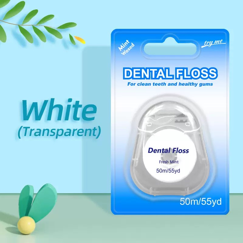Triangle Shape Nylon Dental Floss Tape Ribbon Floss with Fresh Mint