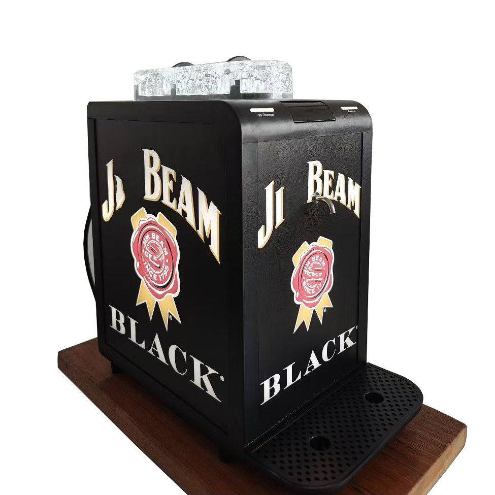 Hotel Chilled Magic Mini Automatic 4 Bottle Tequila Cold Liquor Shot Chiller Mobile Multi Double Bar Drink Dispenser for Caperdonich Glen Moray