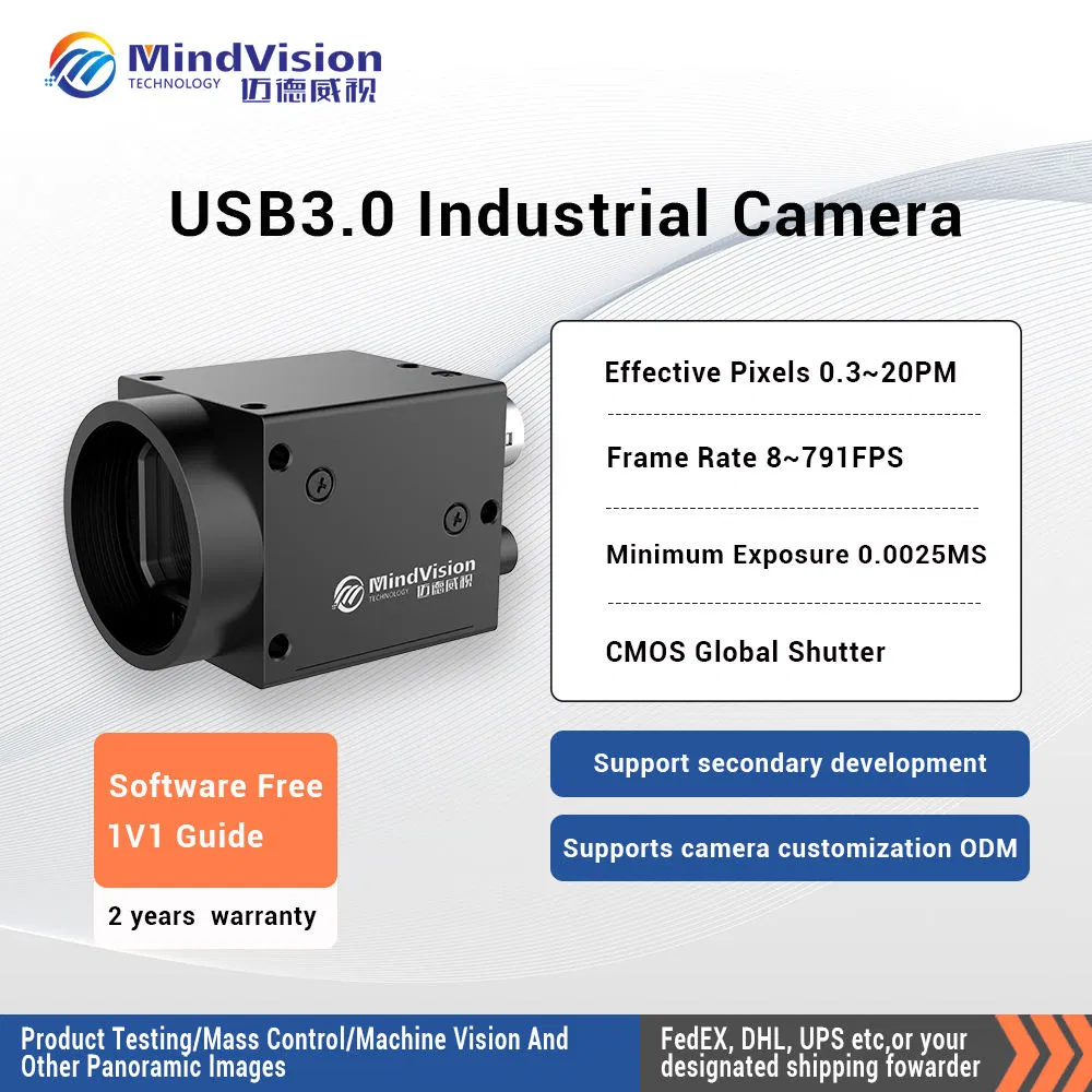 Mindvision USB3.0 Industrial Camera 1.3MP 241.5fps 1/2.7' CMOS Global Shutter Machine Vision C Mount Area Scan Camera Mv-Sua133gc/M