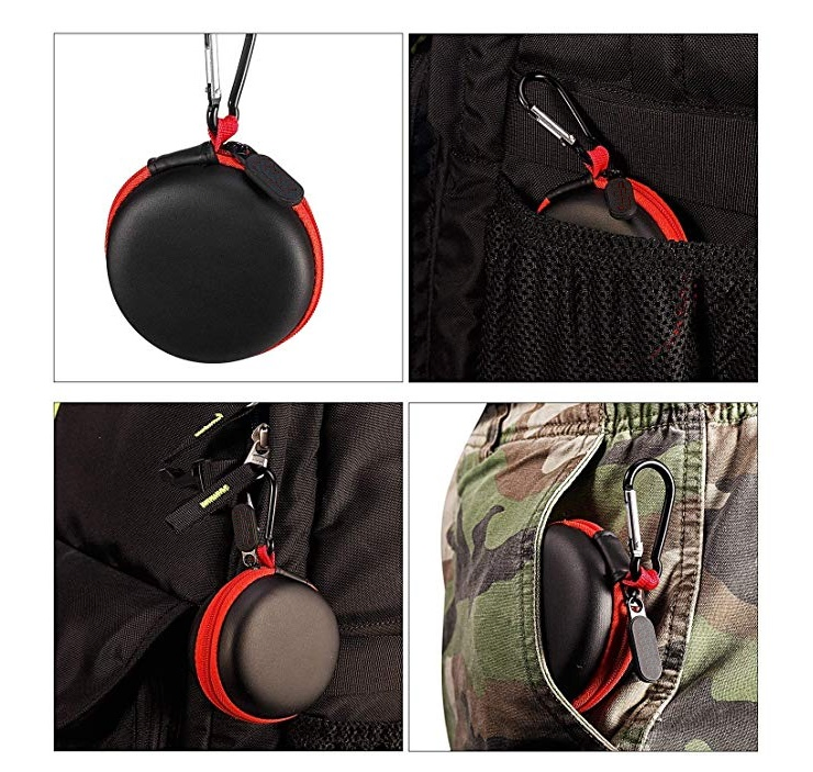 Wholesale Round Shape Protective Waterproof Hard Protective Easy Carrying Storage EVA Headphone Case