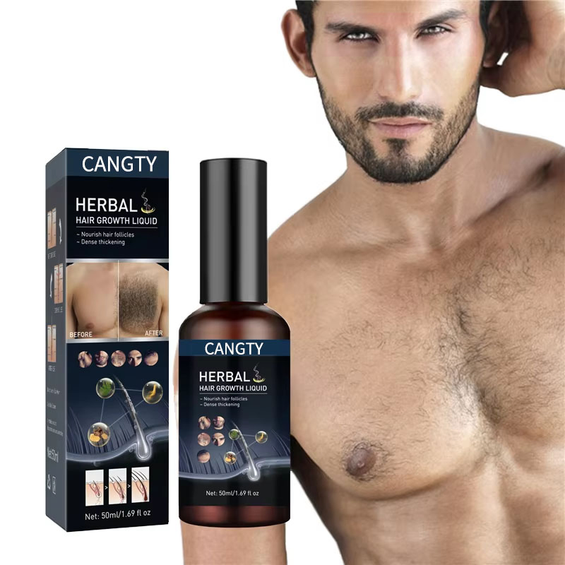 New Arrival 50ml Body Hair Beard Growth Solution Strengthening Repair and Maintenance Facial Chest Hair Thickening Oil Growth Solution