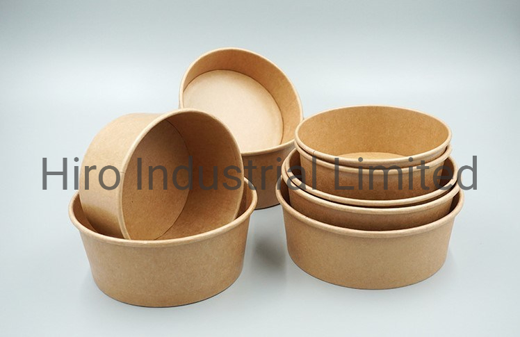 Food Grade Oil Resistance Disposable Paper Bowl for Salad Soup