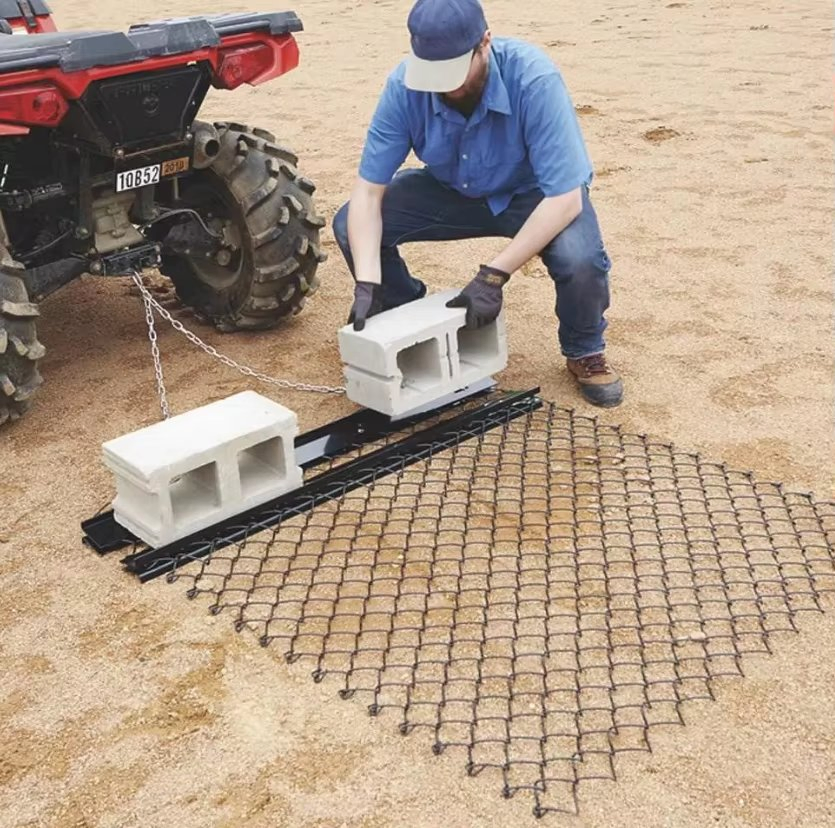 Durable 4 FT Light Duty Drag Harrow for Efficient Soil Preparation
