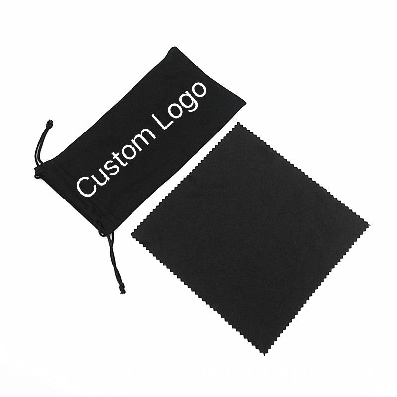 Wholesale Cheap Custom Eye Glasses Velvet Sunglasses Packaging Cloth and Pouch Bag with Logo