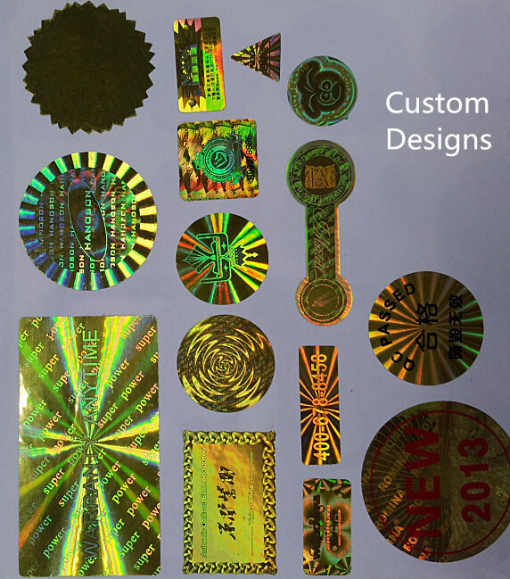Customized Golden Laser Seal Labels