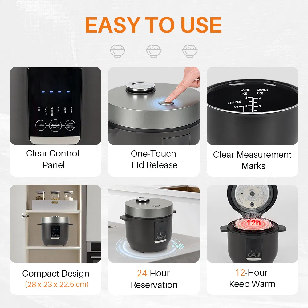 Wholesale OEM 2L Multi-Function Electric Cooker Korea Kitchen Appliance Rice Cooker Machine for Home