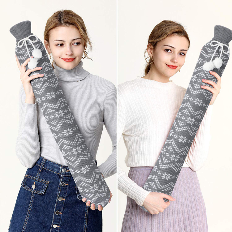 Best Selling Rubber 2L Soft Cover Hot Water Bottle Bag