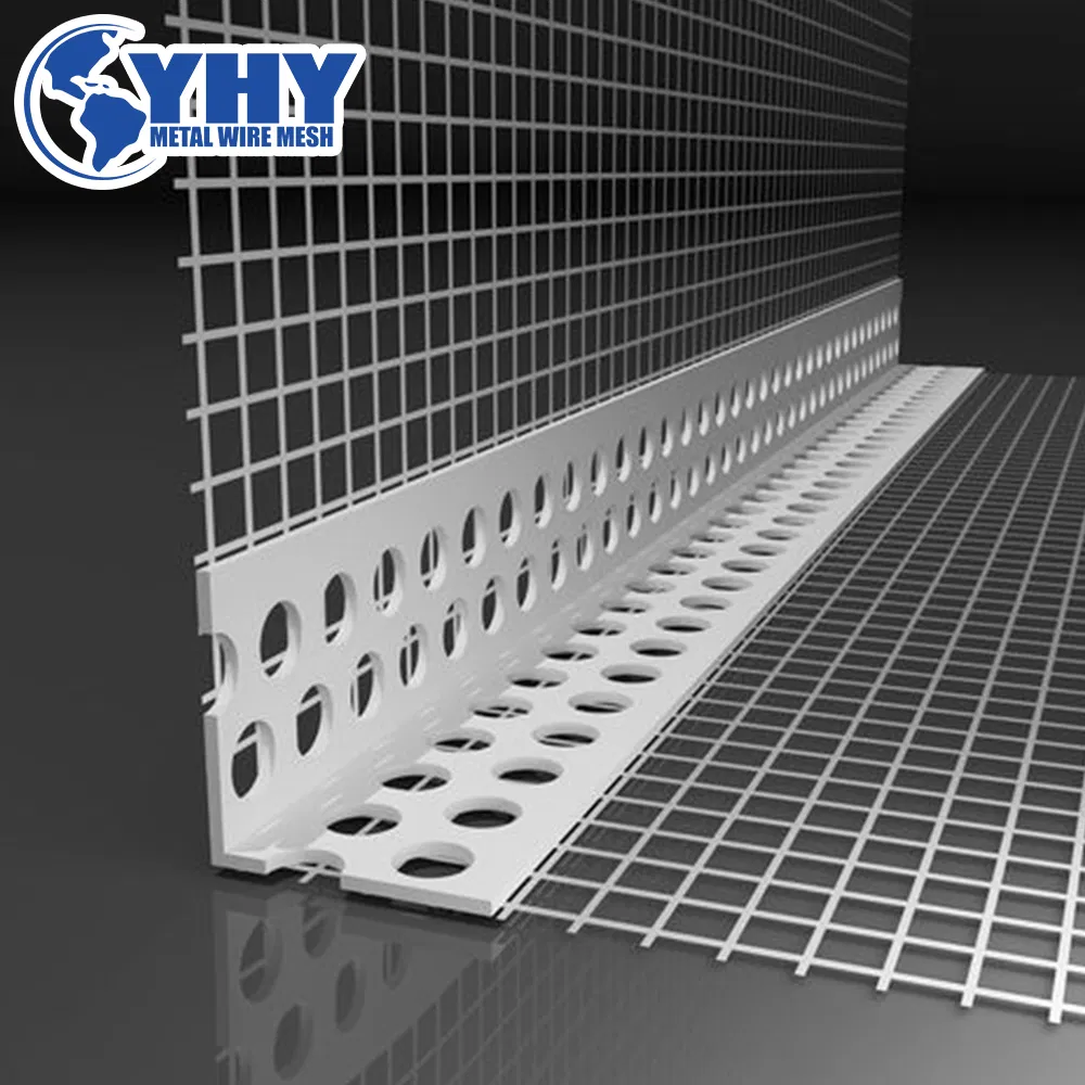 2.0m Length White PVC Angle Profile Corner Bead with Fiberglass Mesh