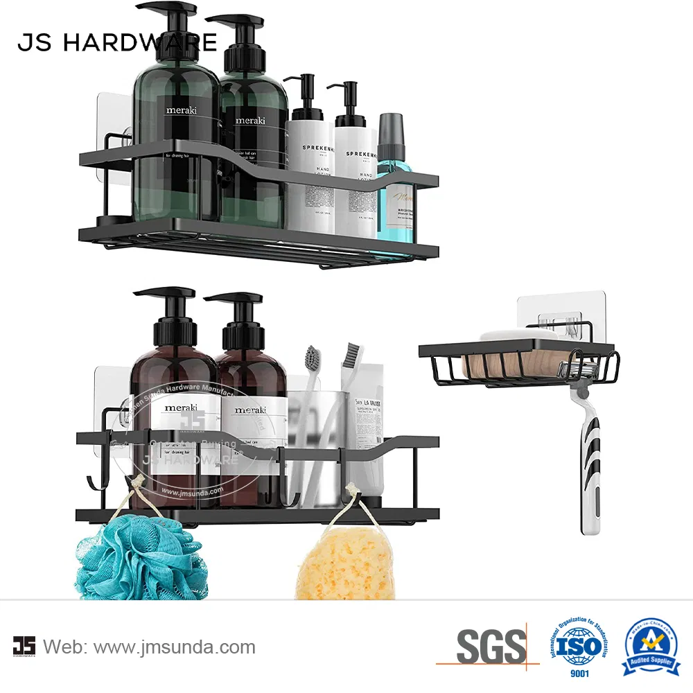 Factory Supply Washroom Fittings Iron Material Bathroom Shelf