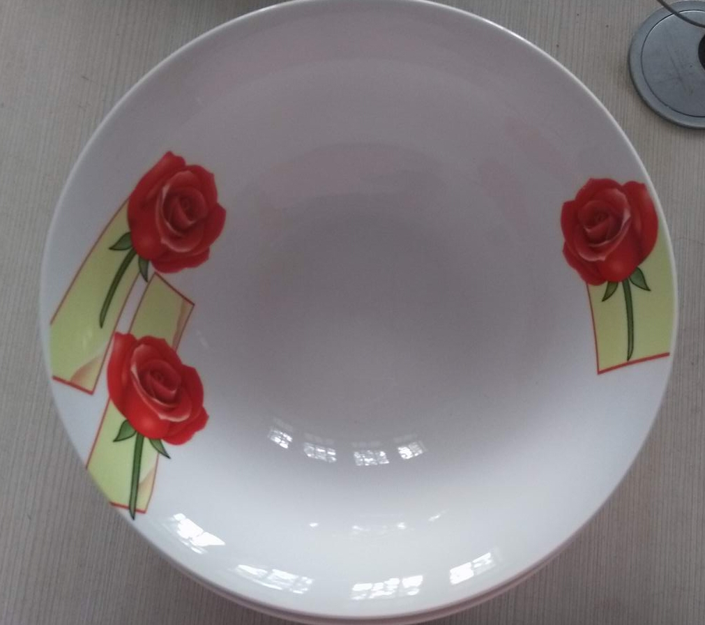 5-10 Inch Round Cut Edge Salad Bowl Porcelain Ceramic Tableware