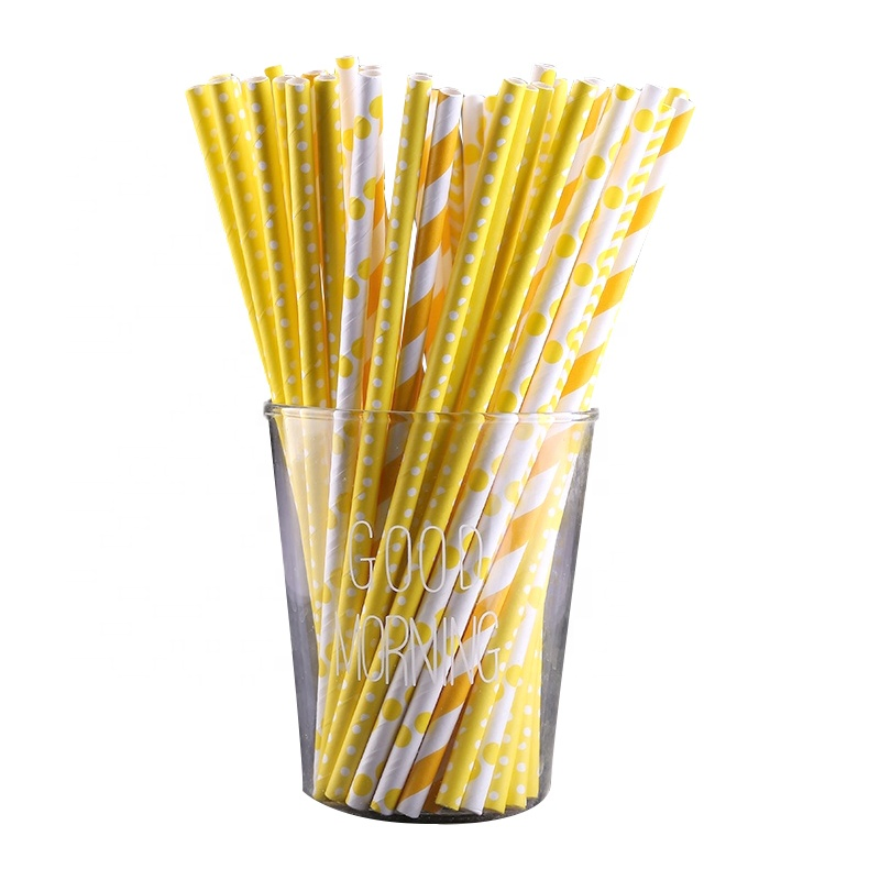 Manufacture Multi Color Disposable Eco-Friendly Biodegradable Food Grade Paper Straws