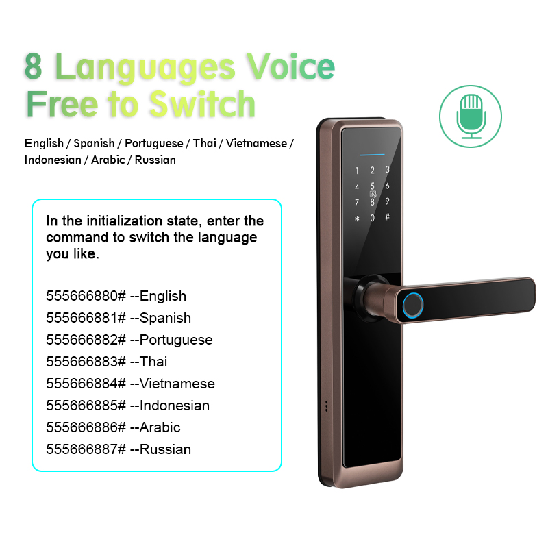 Wholesale Tuya WiFi Intelligent Smart Lock with 5050 Mortise on Wooden Door